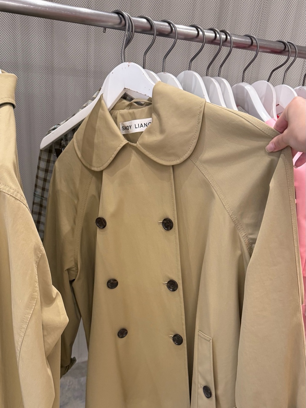 🗽 Sandy Liang  HENLEY TRENCH Babydoll trench coat 🧥 XL